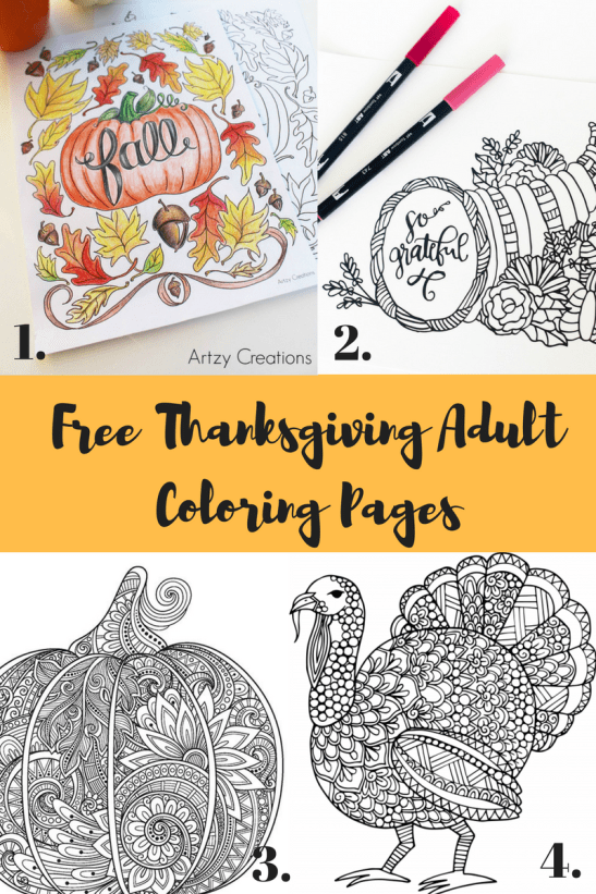 free-thanksgiving-printables-adult-coloring books