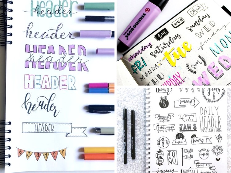 16 Bullet Journal Header Ideas to Look Like a Pro