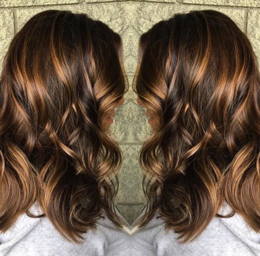 Carmello Balayage Hair Color Idea 