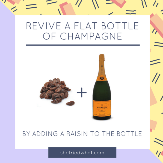 Kitchen Hack: Revive Flat Champagne Using a Raisin