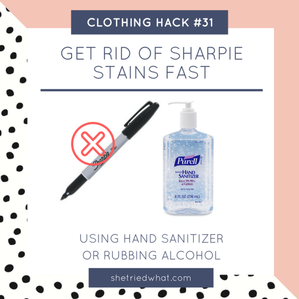 Clothing Hack to Get Rid of Sharpie Stains Fast