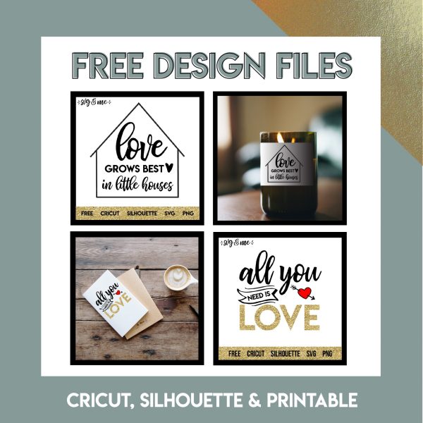 Free Design Files for Cricut, Silhouette and Printables