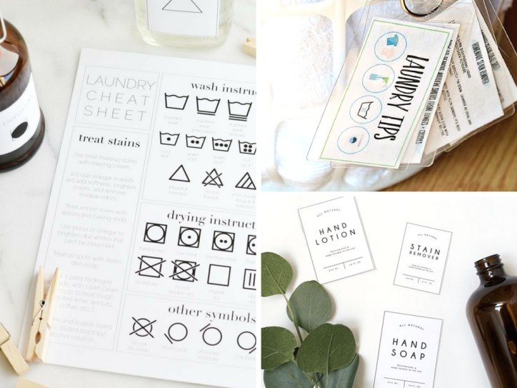 17 Free Printables to Effortlessly Organize Your Laundry Room