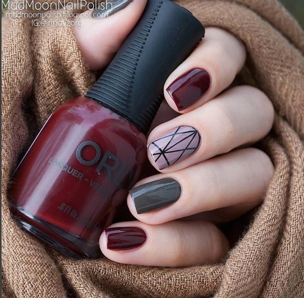 Gel Nail Designs and More: Winter Mix Match Nail Art 