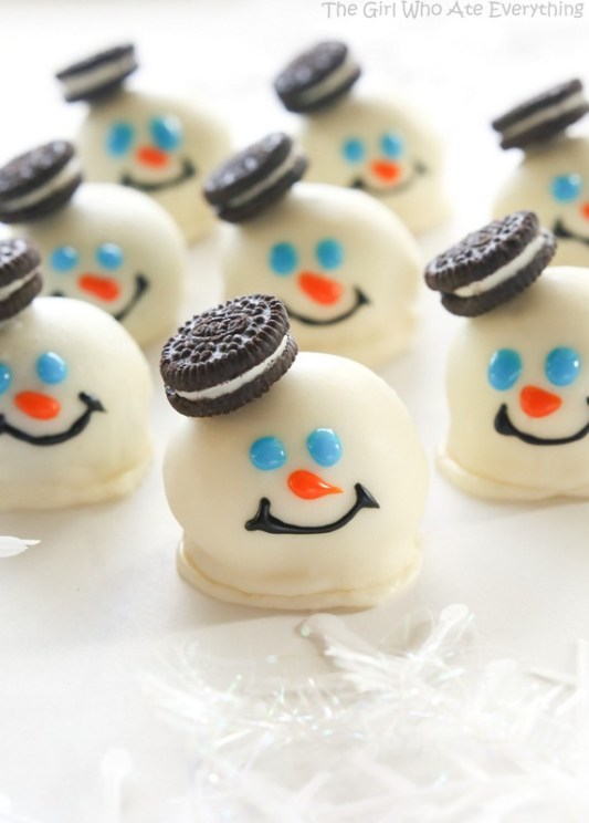 Easy Cookie Exchange Recipes: Melted Snowmen Oreo Balls