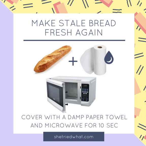 Kitchen Hacks: Revive Stale Bread in the Microwave